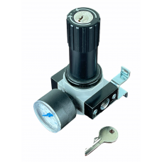  Key Lock Air Regulator, 1 NPT with Gauge and Mounting Bracket (B-8414)